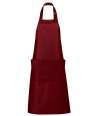 88010 Gala Gala Long Bib Apron Burgundy colour image
